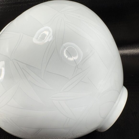 Celadon Pottery Vessel Vase With Bamboo Pattern Light Green Artist Signed Vase - Picture 7 of 15